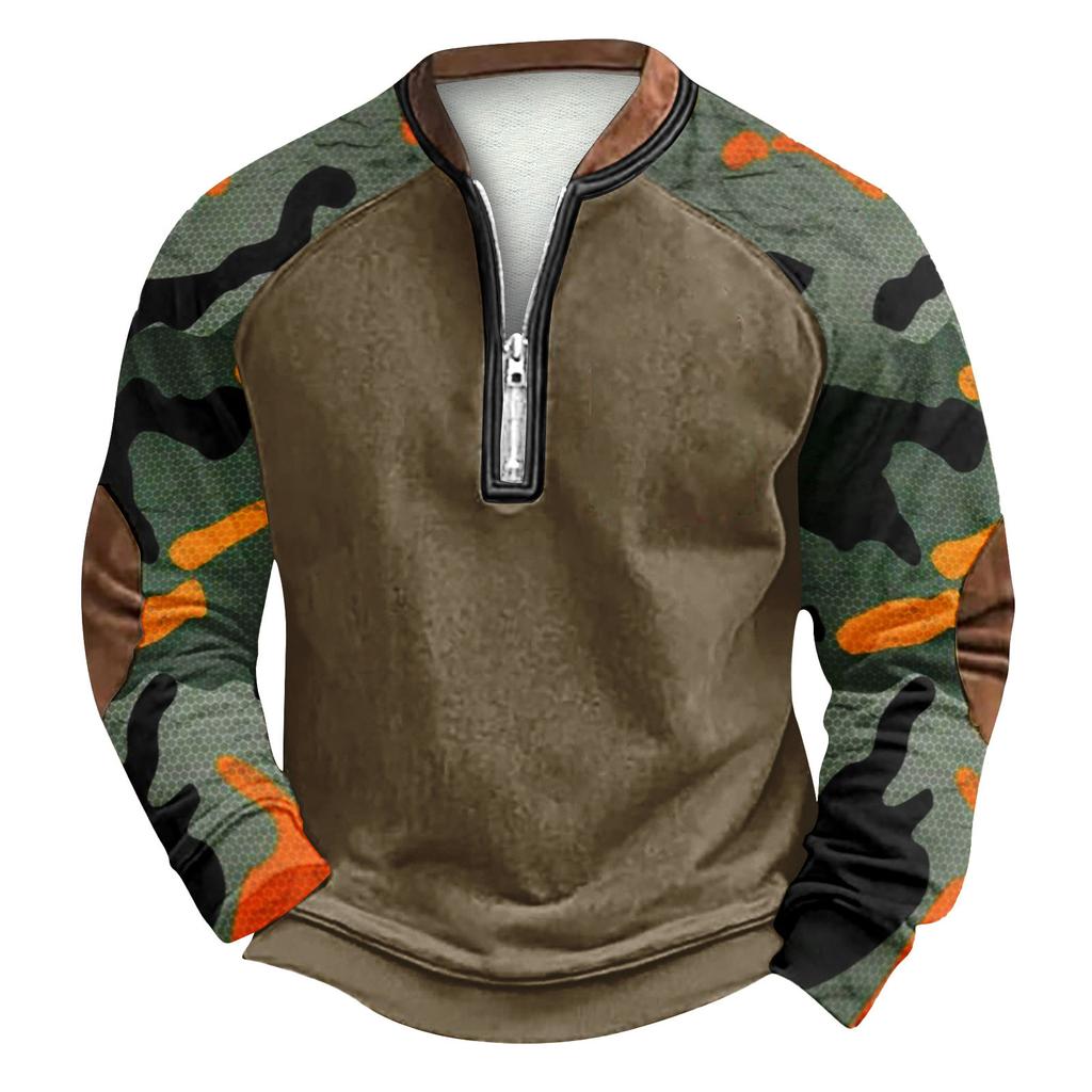 Erkek Kış Tokalı Sweatshirt Erkek Baskılı Erkek Sweatshirt