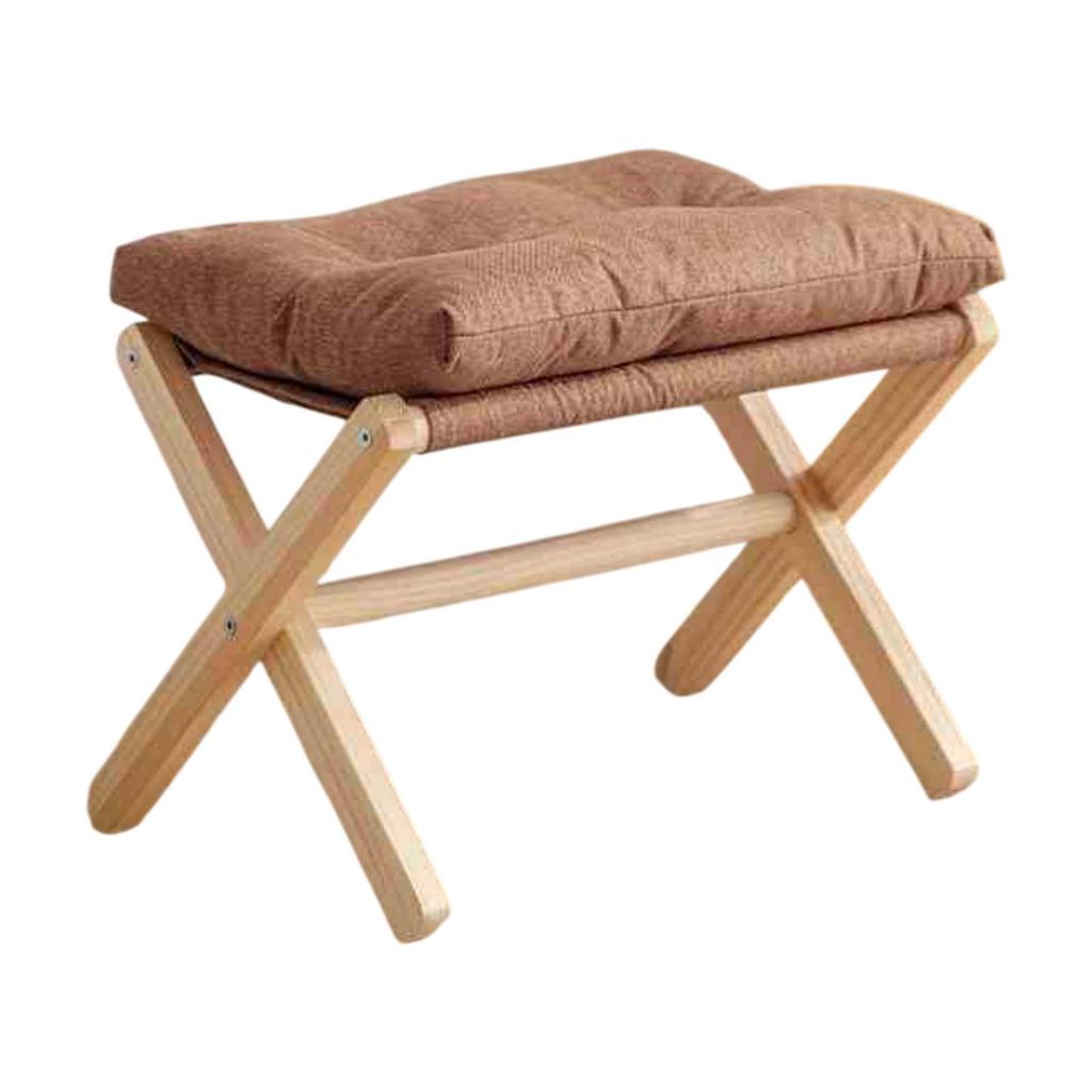Small Footstool Leisure Stool Shoe Changing Stool Wooden Legs Foot Rest Kids