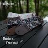 Day & Night Floral Cotton Guitar Strap Set: Anti-Slip, Widened Design, Dark Night Pattern 022, Sunlight Pattern 021