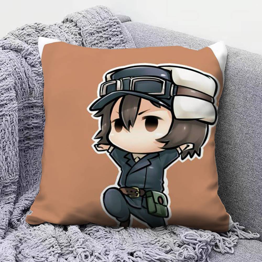 Anime Kino no Tabi the Beautiful World Pillow Covers Home Sofa Cushion Covers and Aecorative Custom