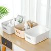 Large Capacity Portable Plastic Storage Box for Cosmetics and Snacks