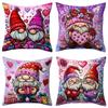 4PCS Tree Snowflake Christmas Pillow Covers Reindeer Xmas Pillowslip  Bed Decoration