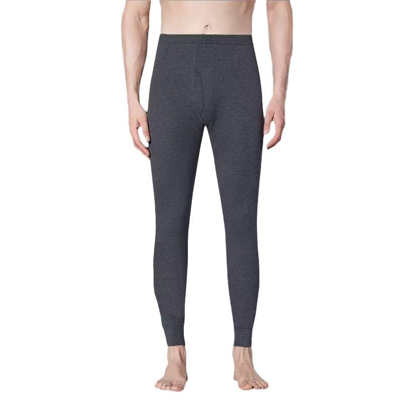 Men's Insulated Non-Shedding Fleece Base Layer Pants - Comfortable, Warm, Dirt-Resistant, Plus Velvet Thickened for Autumn and Winter.