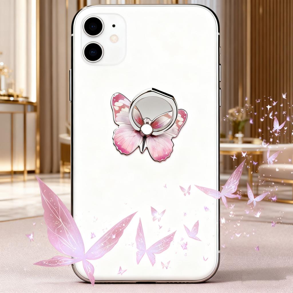 2/5pcs Beautiful Butterfly Phone Holder Suitable Mobile Phone Ring Holder Phone Accessories Stand