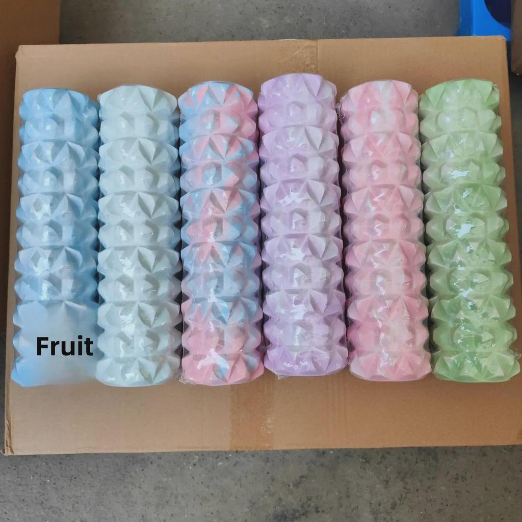 2023 Tie-Dye Foam Roller: EVA Wolf Tooth Muscle Relaxation & Slimming Yoga Massage Column