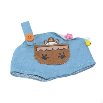 17cm Pendant Doll Dress-up Clothes, Overalls