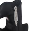 New Arrival Cross Long Tassel Earrings Bridal Wedding Stage Elegant Earrings