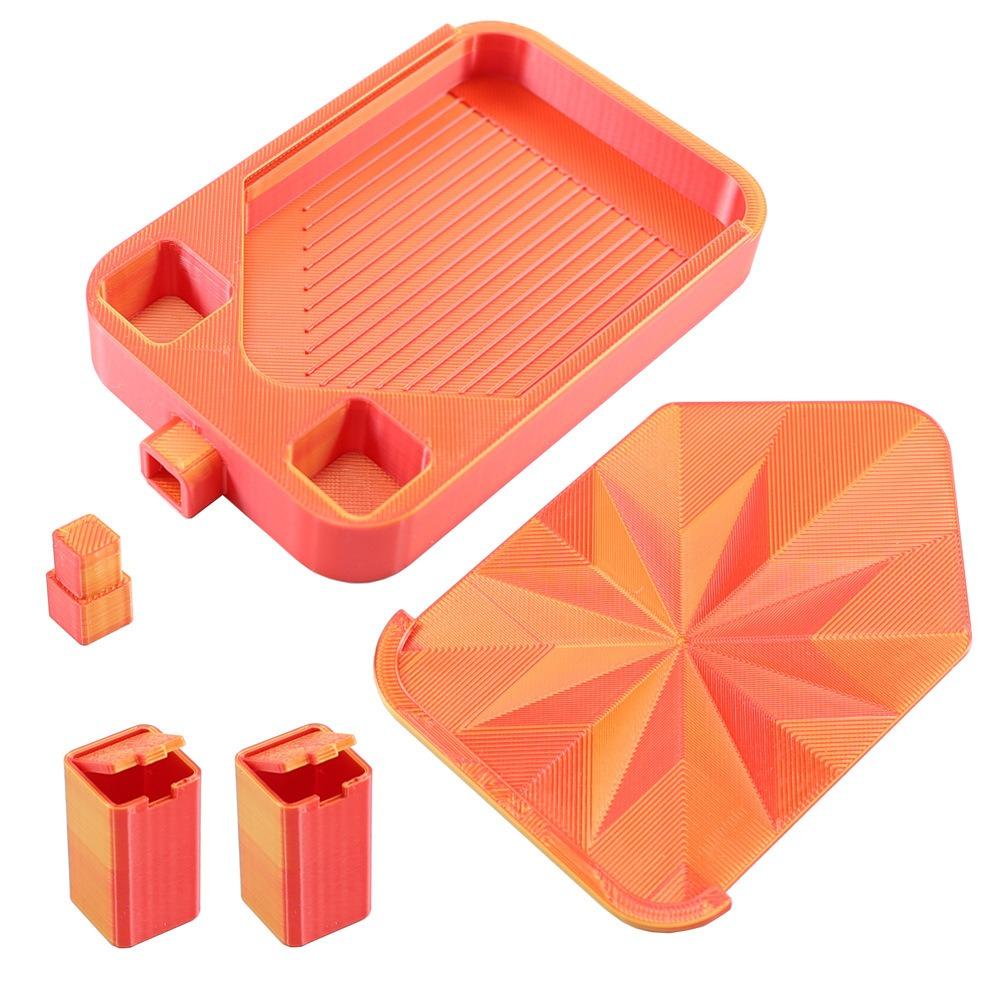 Multi-Color Partitioned Rhinestone Storage Tray Silky  Painting Accessories  for Adults