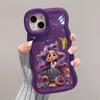 Curly Hair Girl Suitable for Iphone16 IPhone Case 15promax Double Stand 14 Cute 13 Wave Side 12