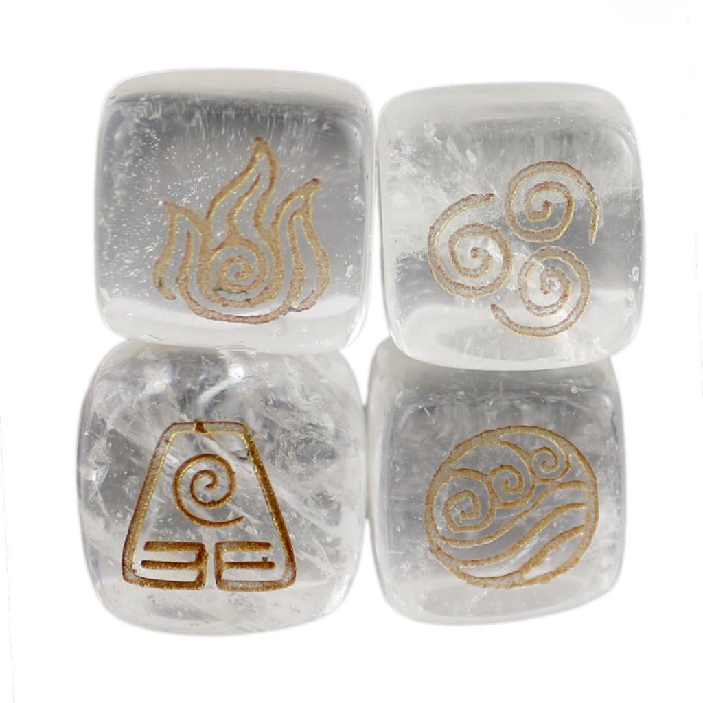Wind Rune Stone Cheap Natural Crystal Stone Polished Fire Water Wind Soil Engraved ...