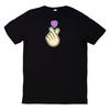 T-Shirt Korean Finger Heart K Pop Heart Hand Gesture