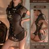 Sexy Underwear Sexy Vintage Embroidered Cheongsam Transparent Hot Temptation Uniform