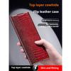 Deluxe Leather Flip Case for Samsung Z Fold 7 Alligator Pattern Full Pack with Magnetic Slim Leather Case for Samsung Z Fold 6 5