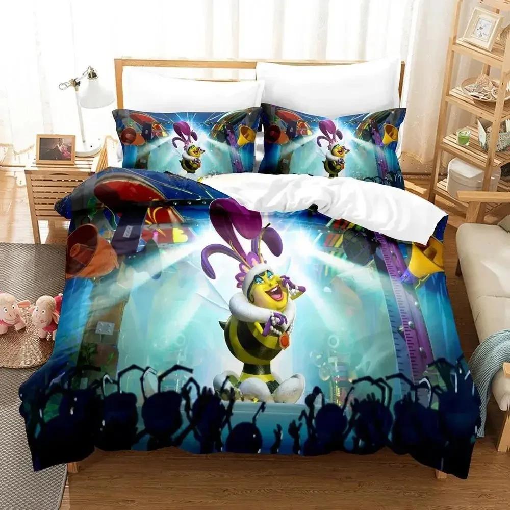 3D Print Anime Beat Bugs Printed Bed Set Duvet Cover Pillowcase Bedding Set Bed Linen Sheet Quilt Cover Full Queen King Size