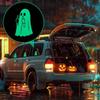 Glow Cute Middle Finger Stickers, Glow In The Dark Halloween Stickers, Car Middle Finger Decals, Scary Luminous Decals For Home Decour