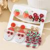 New Christmas Earrings Colored Acrylic Christmas Tree Bell Earrings Fashion Santa Claus Christmas Boots