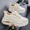 Schuhe Frühling neue Studenten Netz atmungsaktive Sport Freizeitschuhe Plateau Papa Schuhe