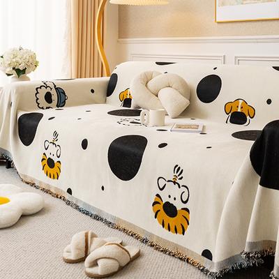 Minimalist Style Cartoon Pattern Chenille Light Luxury High-end Sofa Cover Fabric