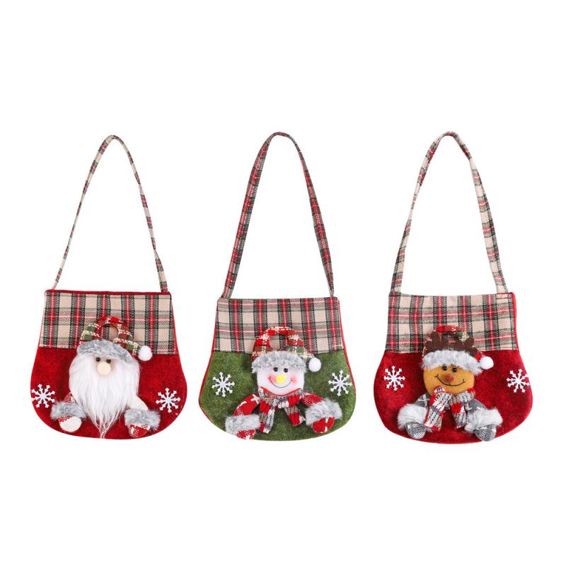 1/2PCS Candy Bag The Perfect Holiday Gift Christmas Christmas Decoration Supplies Trend Santa Claus Themed Bag Gift Bag