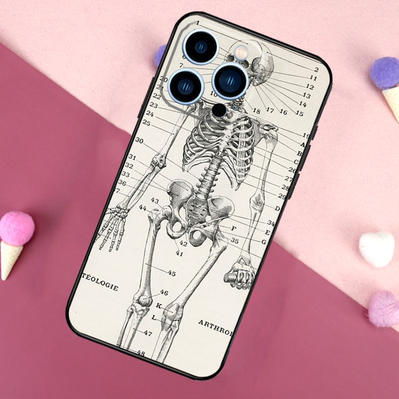 Medical Human Organs Brain Phone Case For iPhone 16 15 13 12 11 14 Pro Max Mini X XR XS MAX 14 Plus Cover