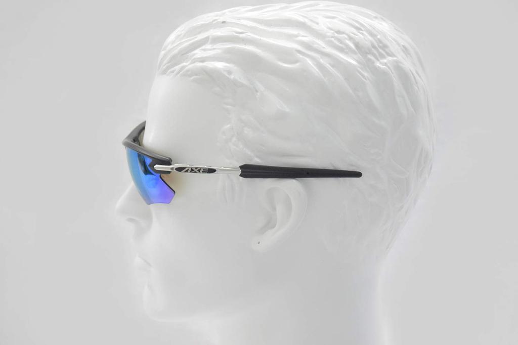 AXE Matte Black Sunglasses with UV Protection and Interchangeable Lenses SG-480 (MBK)