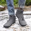 Winter Hiking Shoes Anti-slip Outdoor Warm Sneakers Unisex Cotton Shoes Plush Ankle Boots Elastic Climbing Sports Shoes