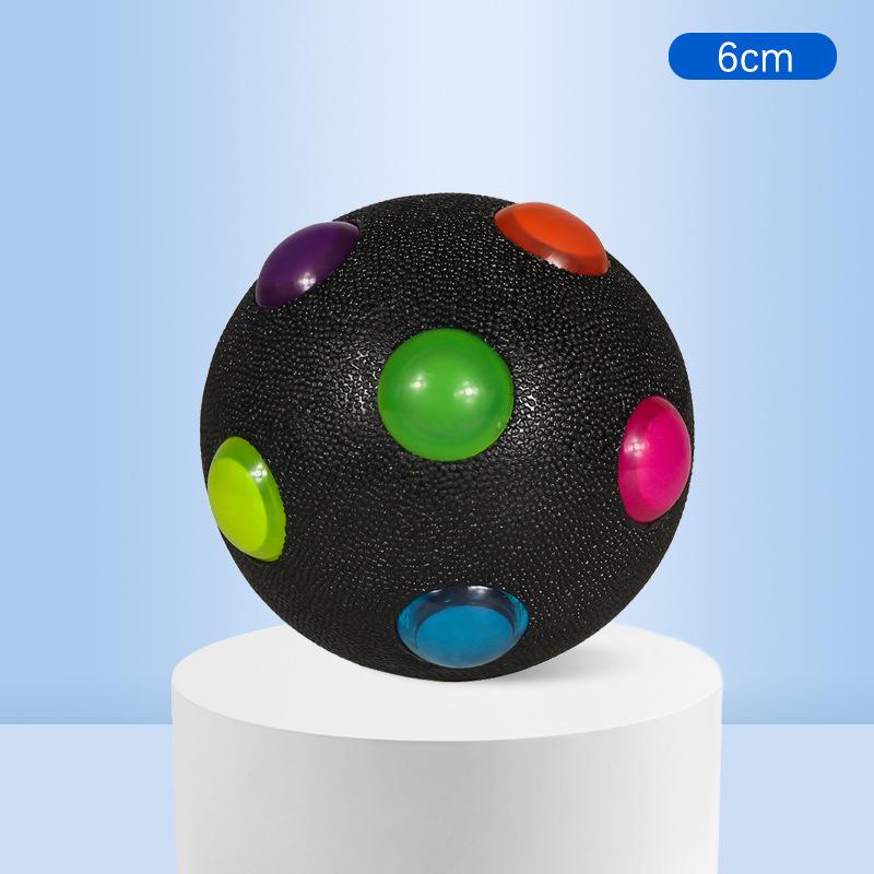 Hot Selling Small Dog Flash Pet Ball TPR Three Color Glowing Elastic Ball Training Interactive Throwing Dog Ball Dog Toys For