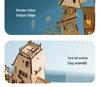 3D Stereo Wooden Halloween House Puzzle - Educational DIY Toy for Kids