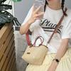 Summer Weave Straw Bag Leisure Women's Bucket Bag Elegant Beach Straw Bag  Ladies/Girls