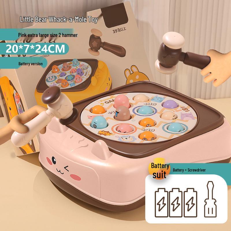 Infant & Toddler Rotating Musical Whack-a-Mole Toy - Early Education for Ages 0-1