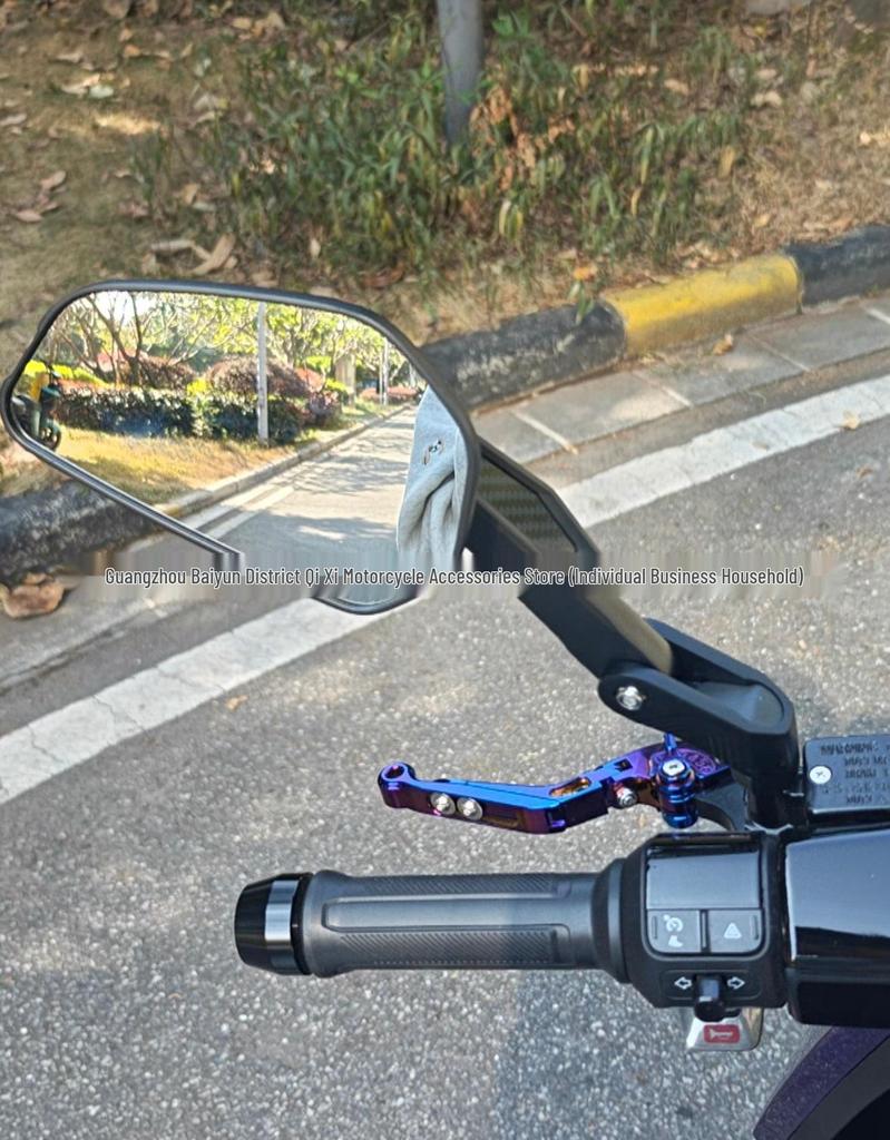 Adjustable Carbon Fiber Rearview Mirror with Mount for Xiaoniu Electric FX Sport/FXT Series