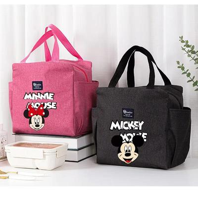 MINISO Mickey Mouse Tragbare Lunch-Getränke-Tragetasche Isolierte Tasche Frischhalte-Kühltasche Lebensmittel Thermobox Tragetasche Picknick-Behältertasche