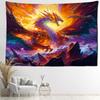 Peak Fire Dragon Tapestry Wall Hanging Cartoon Kawaii Abstract Art Mysterious Witchcraft Hippie Dormitory Home Decor