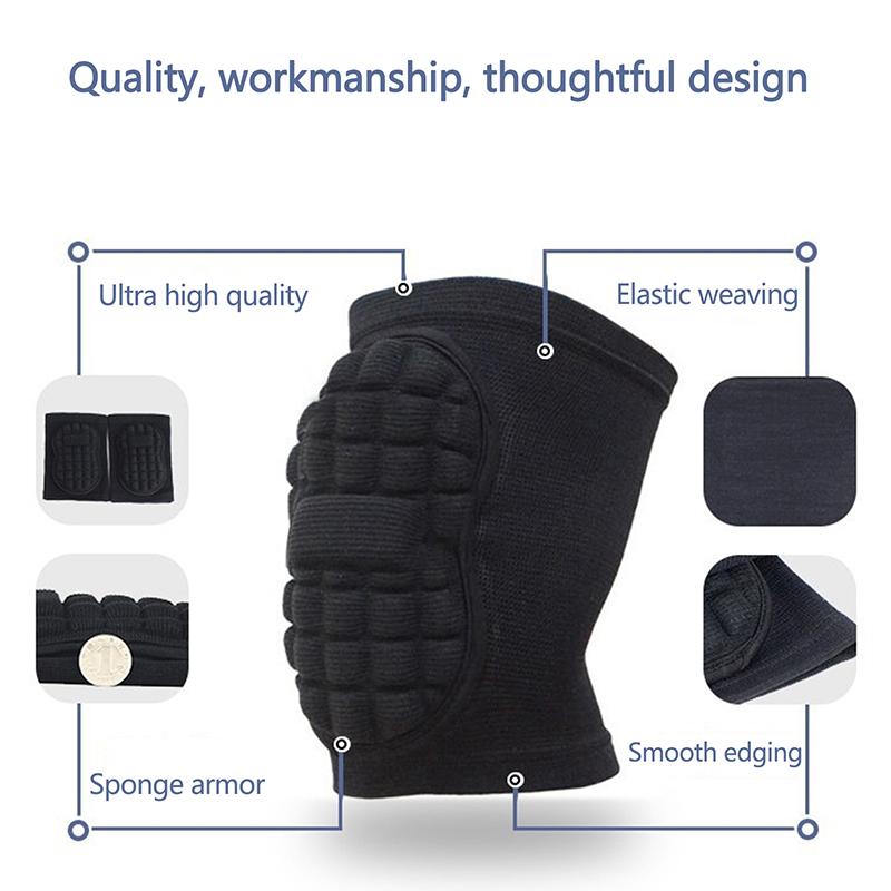 1Pair Protective Sponge Knee Pads For Volleyball, Soft Breathable Knee Support Knee Brace For Women Men Sports Dance Football
