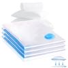 Lot of 3 Reusable Vacuum Bags 60 X 80 Cm PA/PE - Double Zip & Valve Triple Joint