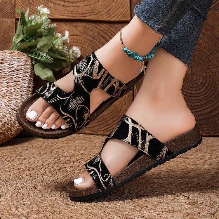 Fashion Women's Sandals Summer Slip on Comfortable Wedges Heels Sandals Women High Heeled Slippers Platform Sandals Summer Footwear 42