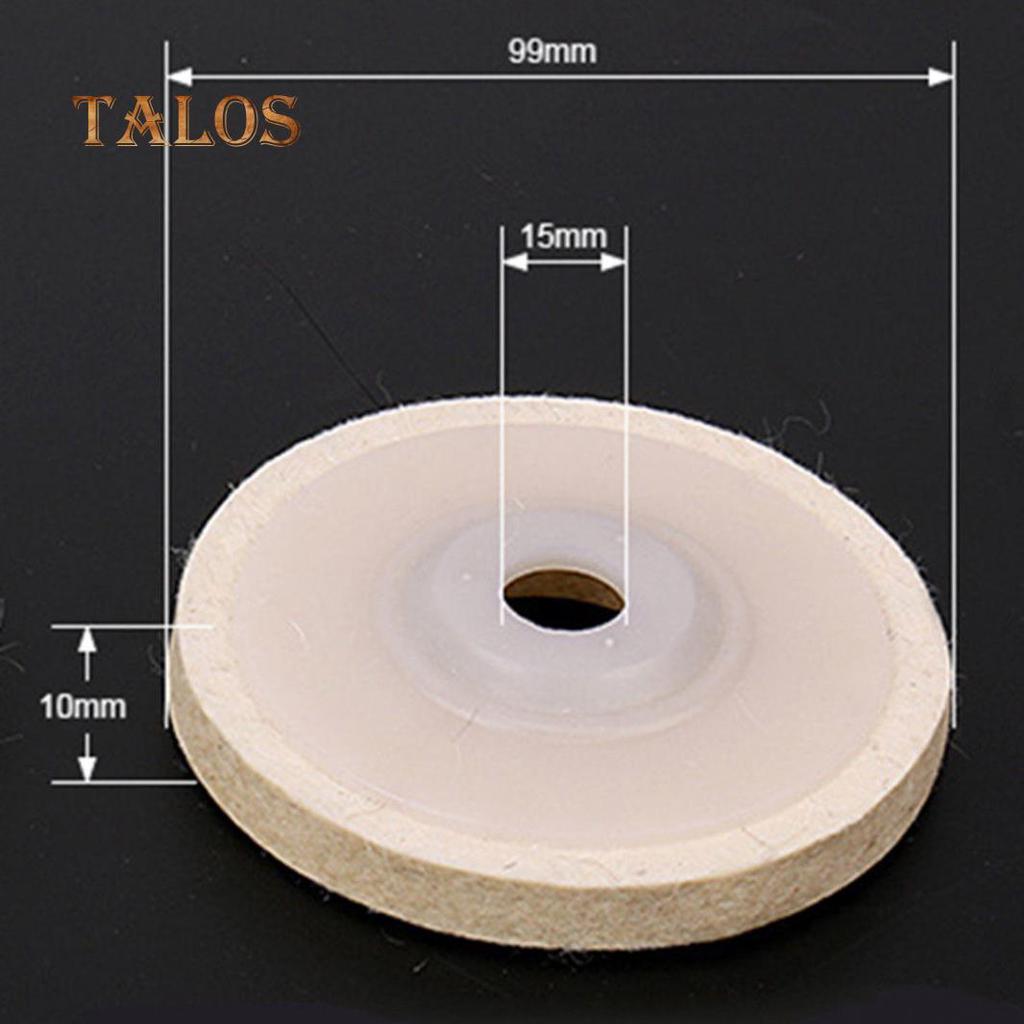 1Pc 100mm 4 Inch Wool Buffing Angle Grinder Wheel Felt Polishing Disc Pad Tool Office Decoration