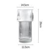 Simple Transparent Glass Striped Vase Bedroom Flower Arrangement Container Household Hydroponic Vase Wedding Art Home Decoration