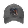Die Werwolf Baseballkappen Denim Hüte Verstellbare Kappe Streetwear Baseball Cowboyhut für Unisex