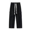 Men's Retro Wide-Leg Multi-Pocket Jeans - Spring/Fall Casual Workwear Pants