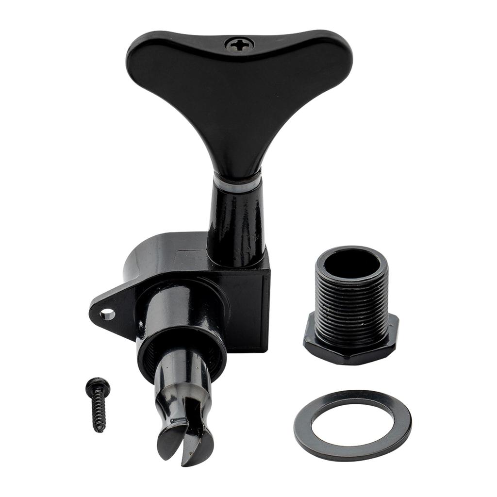 Musiclily bass tuning black 4-in-line pegs,