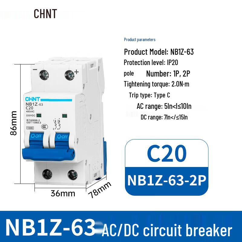 Chint NB1Z-63 DC Miniature Circuit Breaker