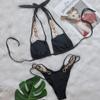 Bikini Crystal Diamond Swimsuit Bandage Cutout Split Swimsuit