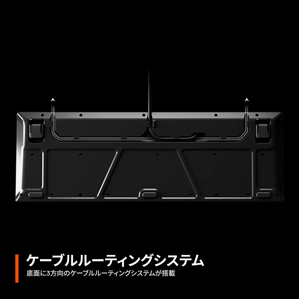 SteelSeries Gaming Keyboard Wired Quiet Switch Japanese Layout IP32 Splashproof Apex 3 64801
