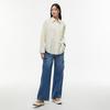 LAP Cargo Wash Contrast Drawstring Long Wide Pants Aq1Dp265
