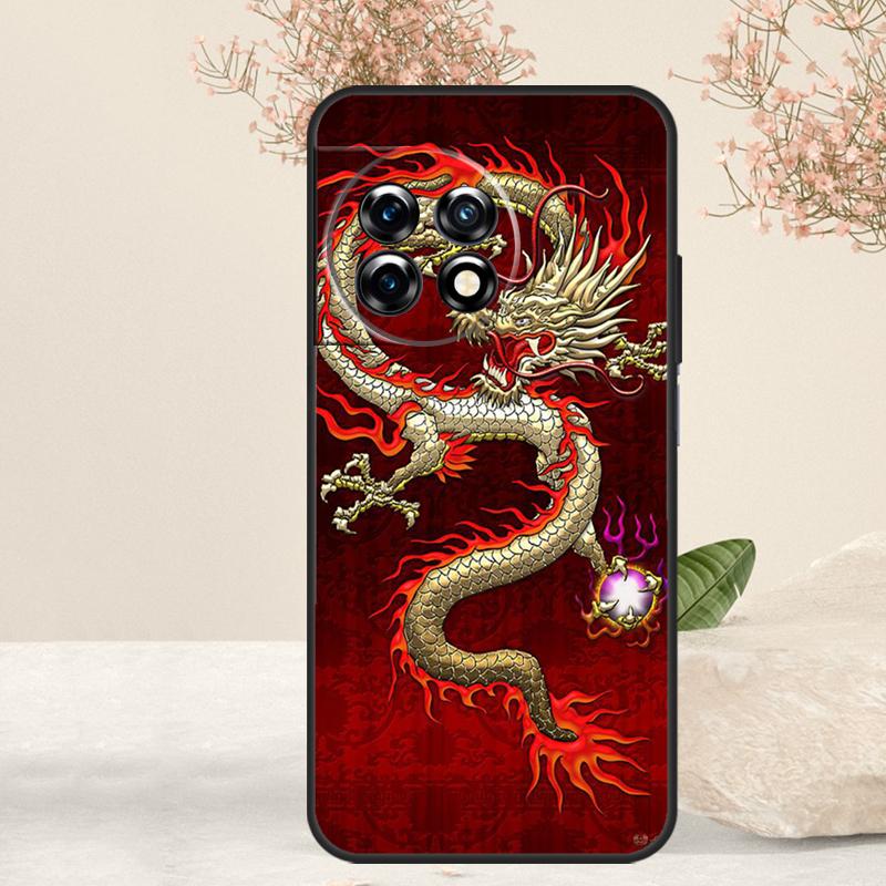 Fashion Chinese Dragon Case For OnePlus 15R 13R 13T 15 13 12 12R 11 10T 8 9 10 Pro Nord 5 CE 4 3 Lite N20 N30 Cover