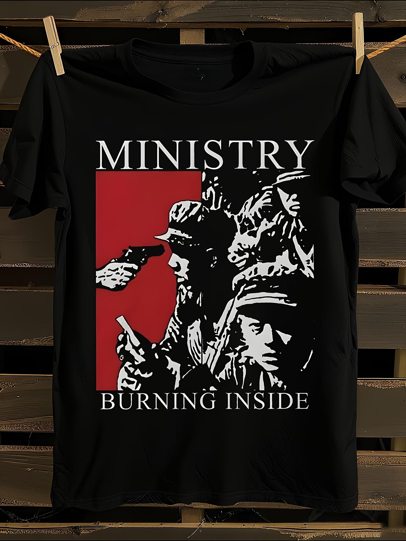 s Ministry Burning Inside Logo T-shirt XXXL