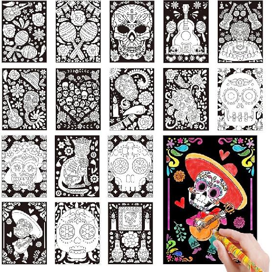 PETCEE 30PCS Christmas Craft Cards for Kids Christmas Gifts Card with Envelopes Santa Deer Snowman Pop Up Card Xmas Exchange Cards for Family Friends