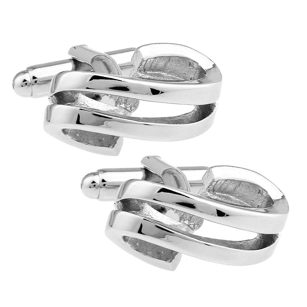 

Double curve line cufflinks cufflinks cufflinks n01765