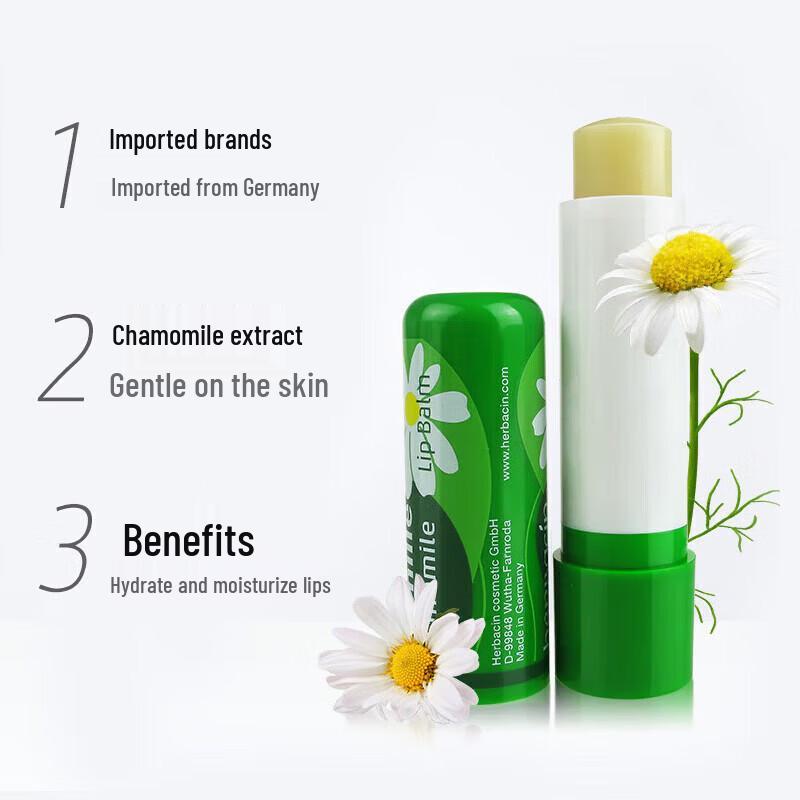 Herbacin German Chamomile Lip Balm & Hand Cream Set